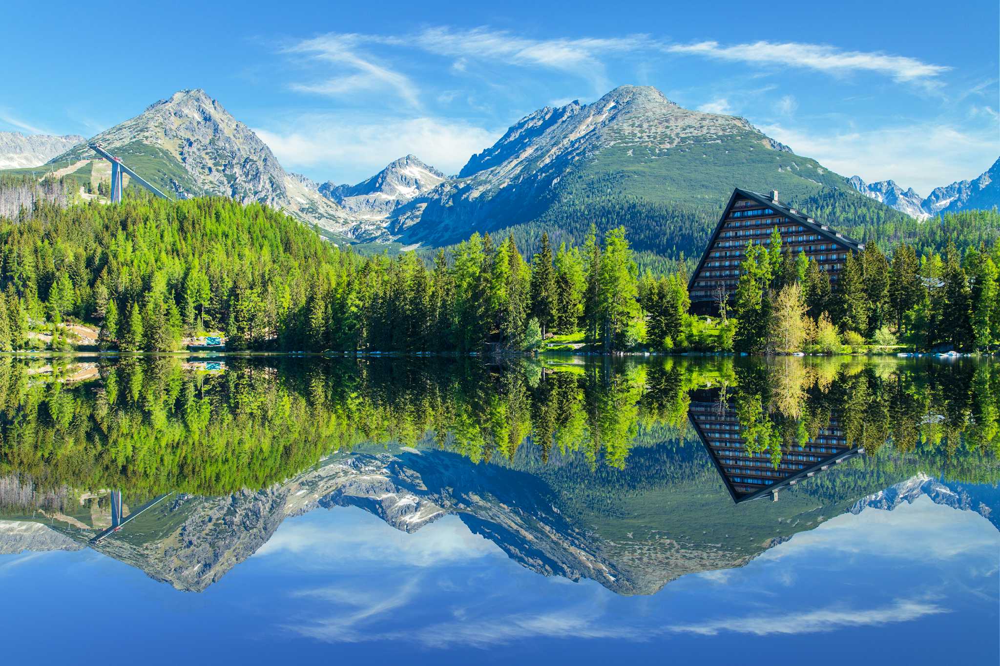 Strbske Pleso Mountain Lake